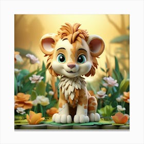 Lion Cub 5 Canvas Print
