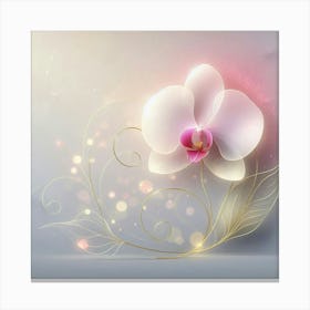 Orchid Flower Background Canvas Print