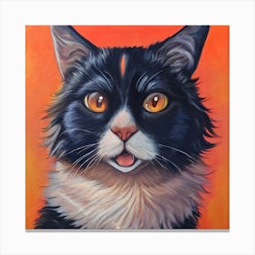 Portrait Of A Cat Canvas Print