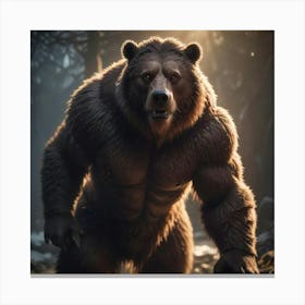 Older Warrior Bear Canvas Print