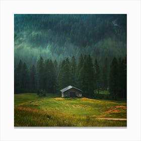 House In The Mountains Canvas Print