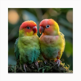 Lovebirds 14 Canvas Print