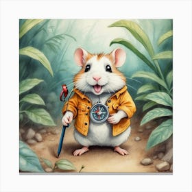 Hamster Explorer Canvas Print