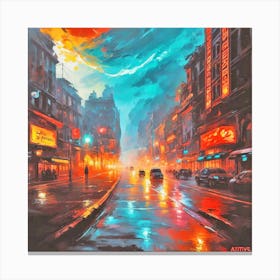 Night City Canvas Print