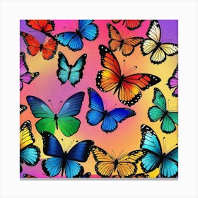 Colorful Butterflies 70 Canvas Print