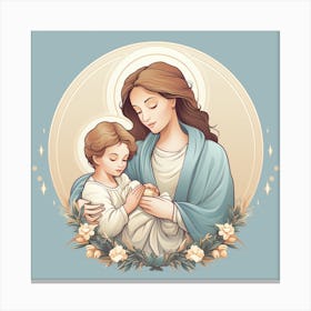 Jesus And Child Canvas Print