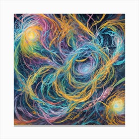 An Enigmatically Entangled Network Of Vibrant Canvas Print