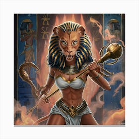 Egyptian Sekhmet 1 Canvas Print