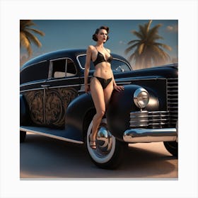 Vintage Car Canvas Print