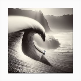 A man surfing 3 Canvas Print