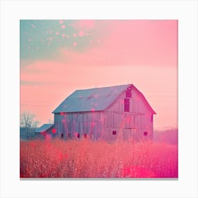 Barn In The Field Canvas Print