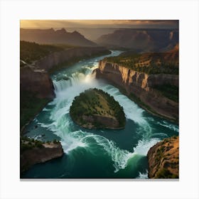 Grand Canyon At Sunset Canvas Print