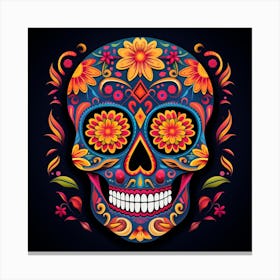 Day Of The Dead Sugar Skull 1 Canvas Print