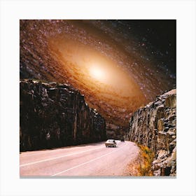 Intergalactic Highway Square Canvas Print