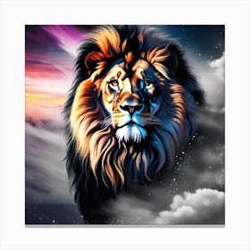 Lion In The Sky 2 Canvas Print