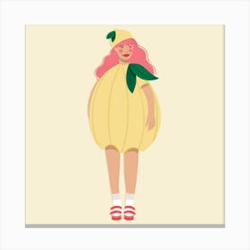 Lemon Costume Dress Up Canvas Print