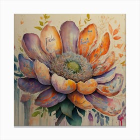 Faith Flower Canvas Print