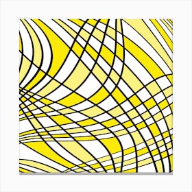 Abstract Wavy Lines Canvas Print