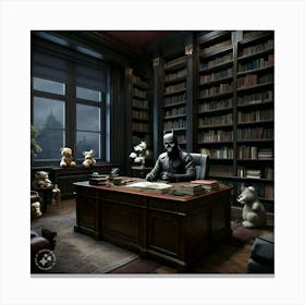 Batman'S Office 1 Canvas Print