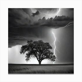 Lightning Tree 14 Canvas Print