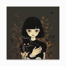 Black Cat 7 Canvas Print
