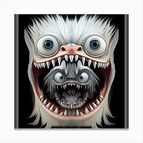 Monster Head 4 Canvas Print