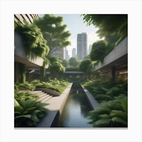 Urban Greenery Canvas Print