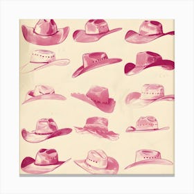 Cowboy Hats Canvas Print