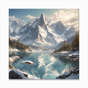 Mountain Lake Canvas Print