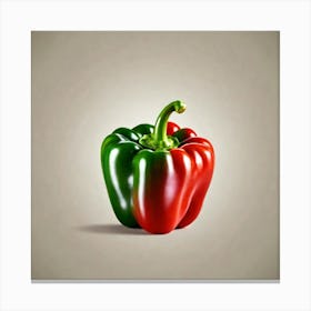 Red And Green Pepper 1 Canvas Print