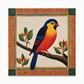 Bird On A Branch Canvas Print