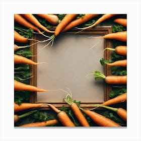 Carrots In A Frame 11 Canvas Print