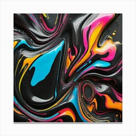 Graffiti color splash Canvas Print