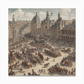 Battle Of Paris Canvas Print