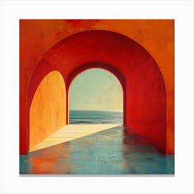 Archway To The Ocean - abstract art, abstract painting  city wall art, colorful wall art, home decor, minimal art, modern wall art, wall art, wall decoration, wall print colourful wall art, decor wall art, digital art, digital art download, interior wall art, downloadable art, eclectic wall, fantasy wall art, home decoration, home decor wall, printable art, printable wall art, wall art prints, artistic expression, contemporary, modern art print, Canvas Print