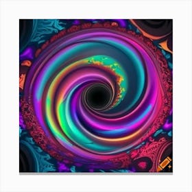 Psychedelic Spiral Canvas Print