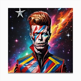 Pop Icon Starman David Bowie Art Poster 1 Canvas Print