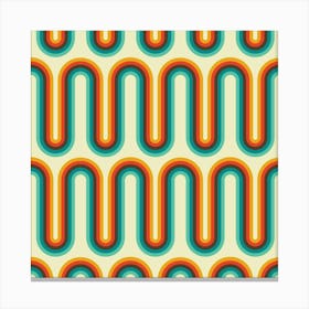 Modern Retro Pattern 07 Canvas Print