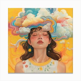 Dreaming Girl Canvas Print