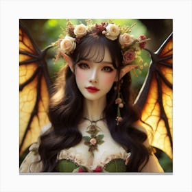 Fairy of Bat Canvas Print