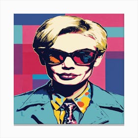 Pop Portrait Of A Woman Canvas Print