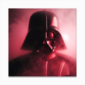 Darth Vader Shrouded In Red Fog Star Wars Art Print Canvas Print