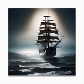 Sailing Ship In The Sea 1 Canvas Print