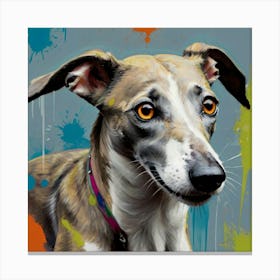 Greyhound Puppy Canvas Print