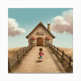 Welcome To The House Canvas Print