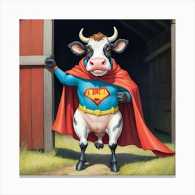 Super Cow Canvas Print