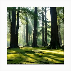 Mossy Forest 5 Canvas Print