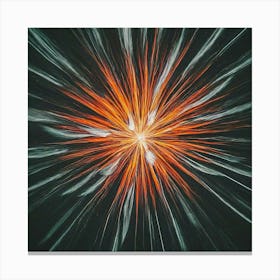 Orange Burst Canvas Print Canvas Print