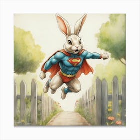 Super Bunny 8 Canvas Print