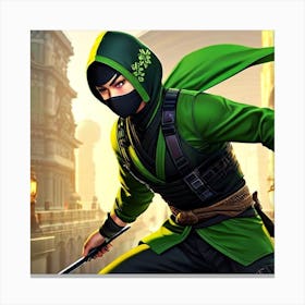 Ninja Warrior 1 Canvas Print